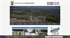 Desktop Screenshot of lapobladelduc.es