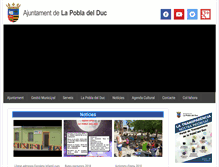 Tablet Screenshot of lapobladelduc.es